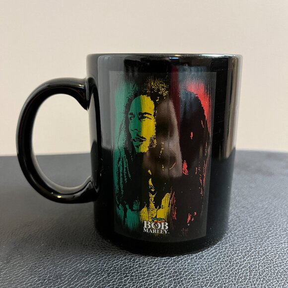 Zion Rootswear Bob Marley Black Coffee Mug - Picture 1 of 5